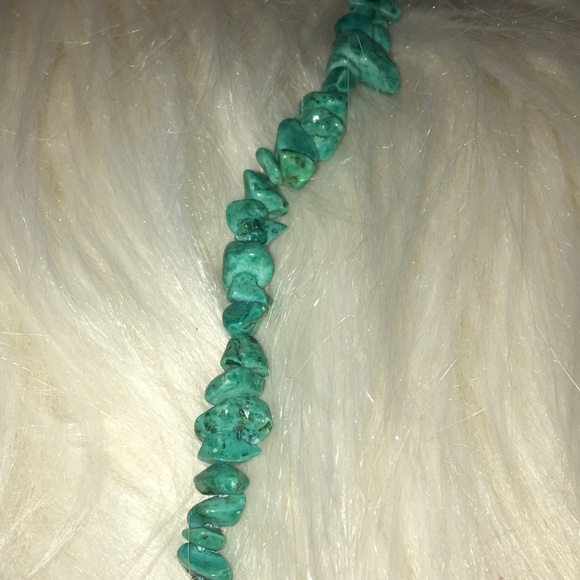 Teal statement necklace - Picture 3 of 3